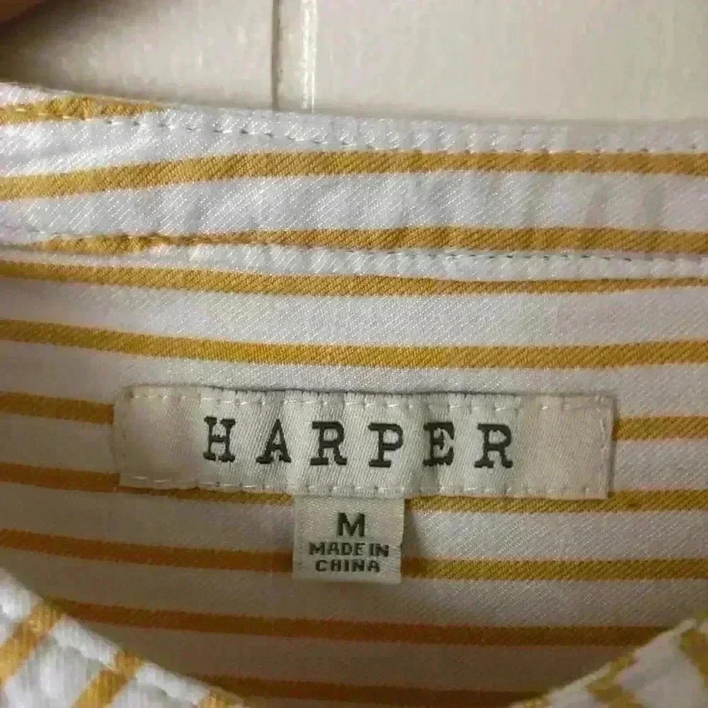 Harper Women's Striped Top Blouse Size M - Picture 2 of 7